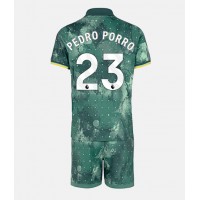 Maglia Calcio Tottenham Hotspur Pedro Porro #23 Terza Divisa Bambino 2024-25 Manica Corta (+ pantaloncini)